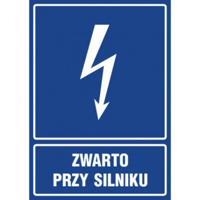 Znak - Zwarto przy silniku HG047