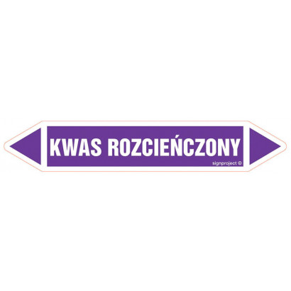 Znak - KWAS ROZCIEŃCZONY JF249