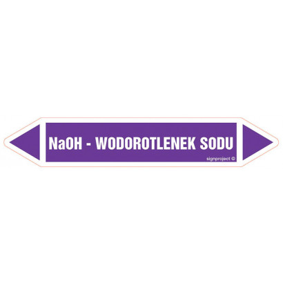 Znak - NaOH - WODOROTLENEK SODU JF284