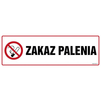 Znak - Zakaz palenia NC013