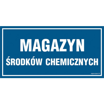 Znak - Magazyn środków chemicznych NC059