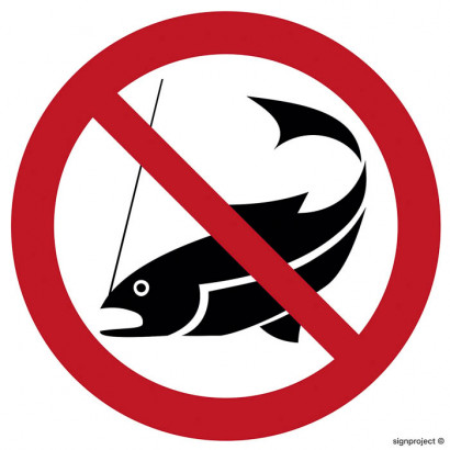 Znak - Zakaz łowienia ryb OD009