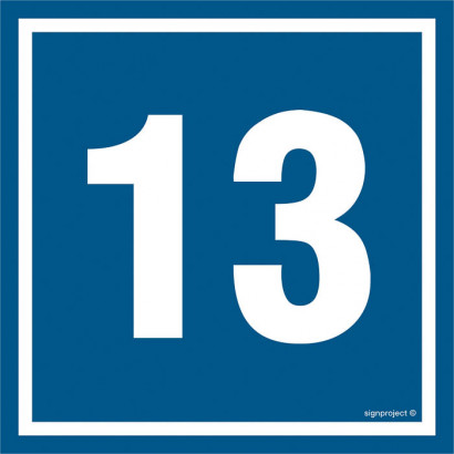 Znak - Liczba 13 PA413