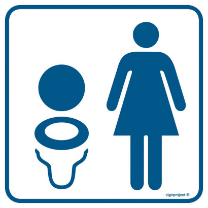 Znak - Toaleta damska 2 RA018