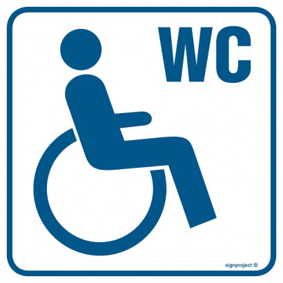 Znak - Toaleta dla inwalidów 1 RA022