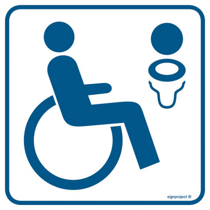 Znak - Toaleta dla inwalidów 2 RA023