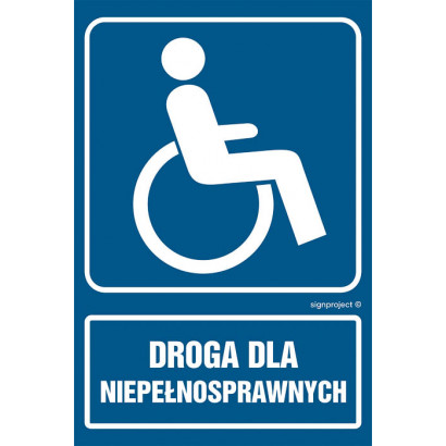 Znak - Droga dla niepełnosprawnych RB027