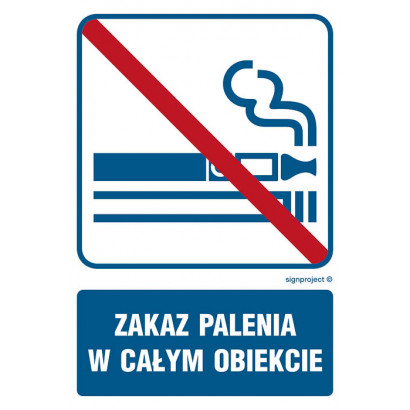 Znak - Zakaz palenia w całym obiekcie RB037