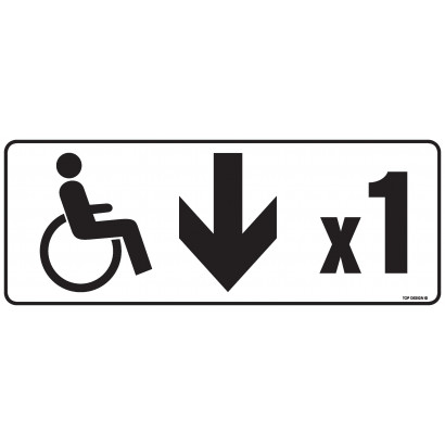 Znak - Miejsce parkingowe dla niepełnosprawnych SA053