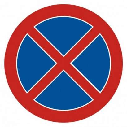 Znak - Zakaz zatrzymywania się SA011