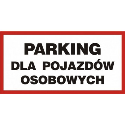 Znak - Parking dla pojazdów osobowych SA045