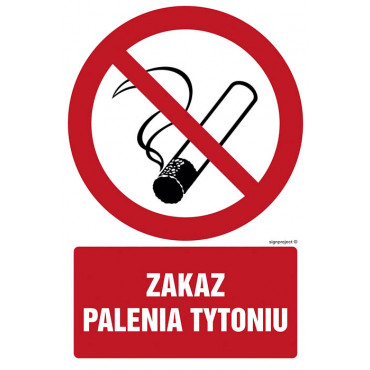 Znak - Zakaz palenia tytoniu GC036