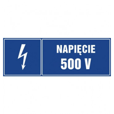 Znak - Napięcie 500 V HI002
