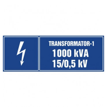 Znak - Transformator-1 1000kVA 15/0.5 kV HI003