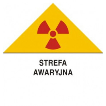 Znak - Znak ostrzegawczy do oznakowania strefy awaryjnej KA009