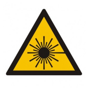 Znak - Ostrzeżenie przed promieniami laserowymi KB001