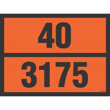 Znak - Tablica pomarańczowa z dowolnym numerem MC003