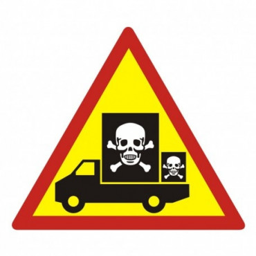 Znak - Samochód przewozi niebezpieczny ładunek SC002